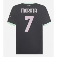 Camisa de Futebol AC Milan Alvaro Morata #7 Equipamento Alternativo 2024-25 Manga Curta